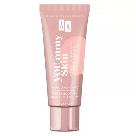 AA YOU.mmy Skin Peach Flawless Foundation podkład mineralny 01 Vanilla 30ml