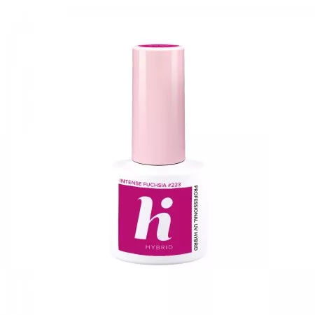 hi hybrid, lakier hybrydowy, 5ml, #223 Intense Fuchsia