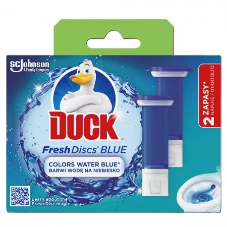 Duck Fresh Discs - barwiący podwójny zapas do toalety, 12szt., 36ml