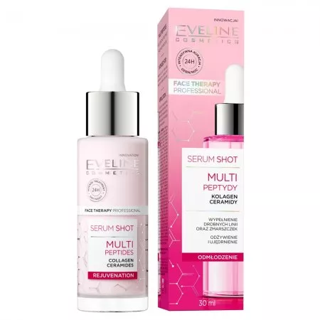 Eveline Serum Shot, kuracja odmładzająca, multipeptydy, 30ml