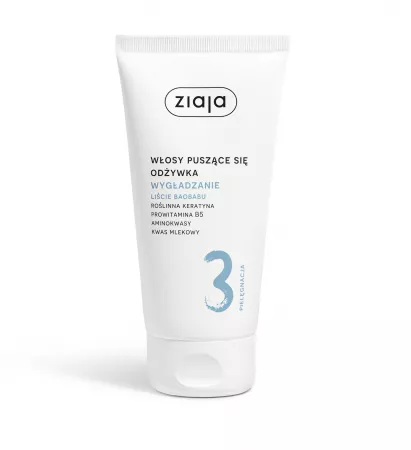 Ziaja Włosy roślinnie pielęgnujemy, liście baobabu, odżywka wygładzenie, 160ml