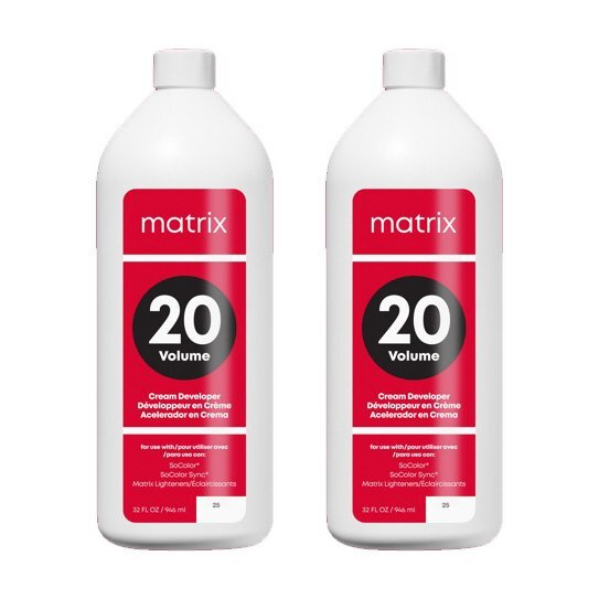 Matrix Creme Oxydant, aktywator w kremie do koloryzacji trwałej, 6%, dwupak, 2x1000ml