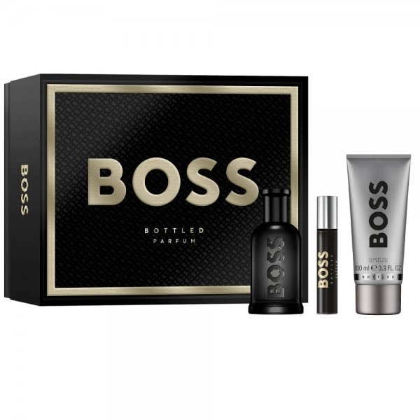 Hugo Boss Boss Bottled zestaw perfumy spray 100ml + żel pod prysznic 100ml + perfumy spray 10ml (M)