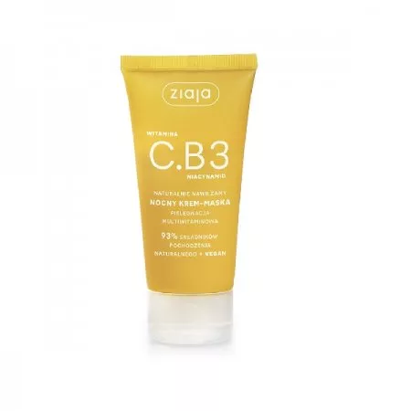 Ziaja Witamina C.B3, nocny krem-maska do twarzy, 50ml