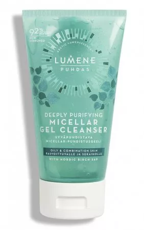 Lumene Puhdas, głęboko oczyszczający żel micelarny do twarzy, 150ml