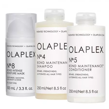 Olaplex, zestaw regenerujący do włosów zniszczonych, szampon No. 4 + odżywka No.5 + maska No. 8