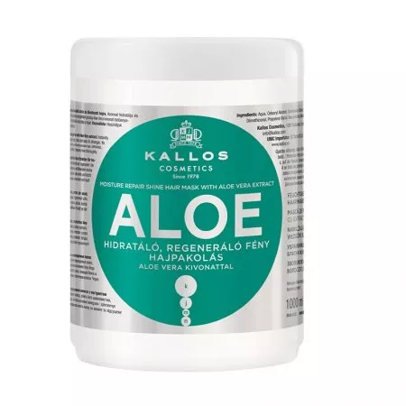 Kallos KJMN Aloe regenerująco-nawilżająca maska do włosów 1000ml