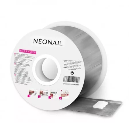 NeoNail, folia do usuwania lakieru hybrydowego w rolce, 250 szt., ref. 5361