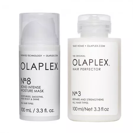 Olaplex, zestaw intensywna regeneracja, kuracja No. 3 + maska No. 8