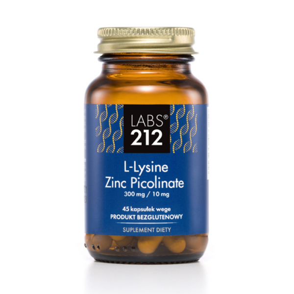 LABS212 L-Lysine Zinc Picolinate suplement diety 45 kapsułek