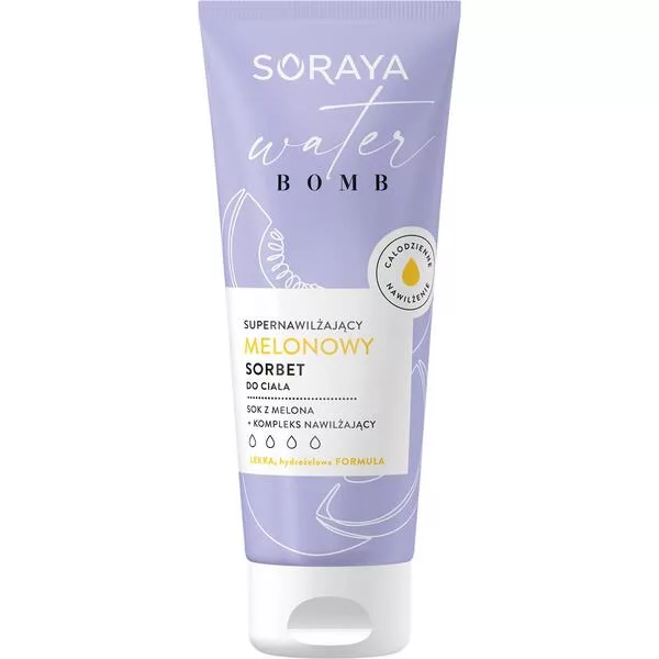 Soraya Water Bomb, Melonowy sorbet do ciała, 200ml - data ważności (5.2026)