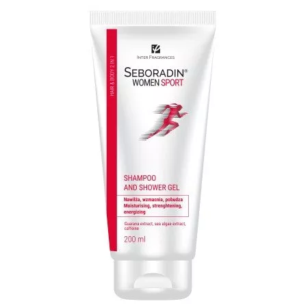 Seboradin Women Sport, szampon i żel pod prysznic 2w1 dla kobiet, 200 ml