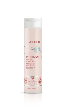 Joico InnerJoi Strengthen Conditioner, wegańska odżywka do włosów osłabionych, 300ml