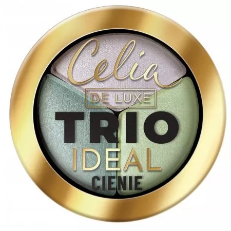 Celia De Luxe Trio Ideal prasowane cienie do powiek 302 4g