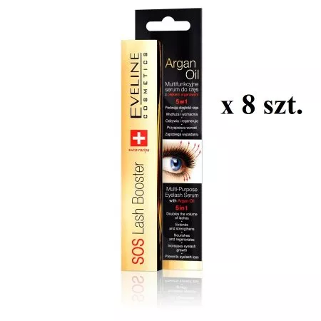 Eveline Cosmetics Sos Lash Booster With Argan Oil 5in1 serum do rzęs 8x10ml