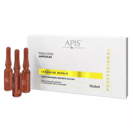 Apis Ceramide Repair, odbudowujące ampułki z ceramidami i beta glukanem, 10x3ml