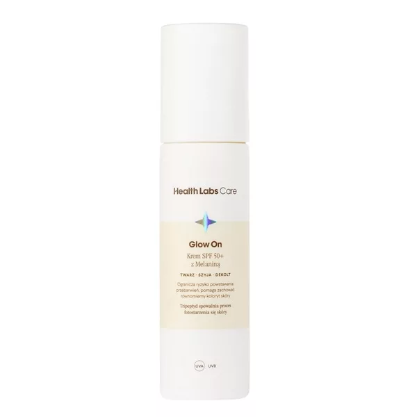 HealthLabs Glow On krem SPF50+ z melaniną 50ml