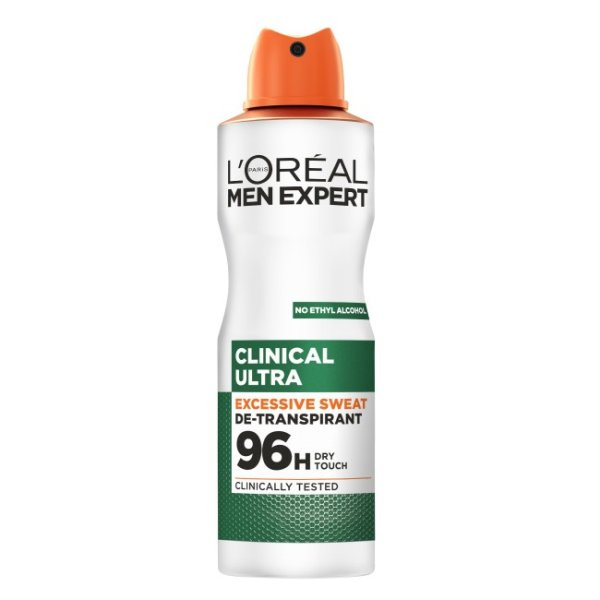 L\'Oreal Paris Men Expert Clinical Ultra 96H antyperspirant w sprayu 150ml (M)