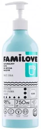 Yope Familove, naturalny płyn do mycia naczyń, 750ml