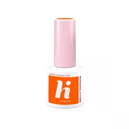 hi hybrid, lakier hybrydowy, 5ml, #110 Neon Orange