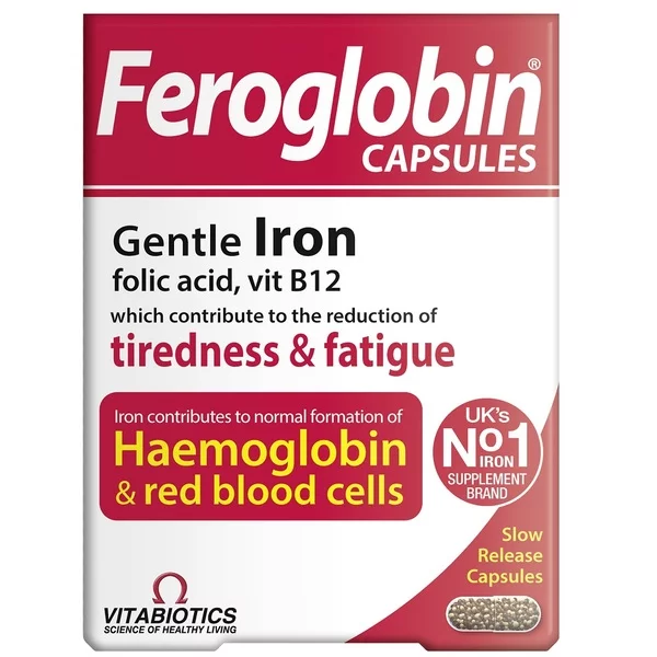 Vitabiotics Feroglobin Capsules feroglobina suplement diety 30 kapsułek