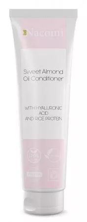 Nacomi, odżywka z olejem ze słodkich migdałów z kwasem hialuronowym i proteinami ryżu, 150ml