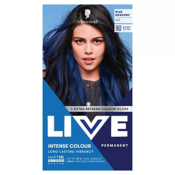 Schwarzkopf Live Intense Colour farba do włosów U67 Blue Mercury