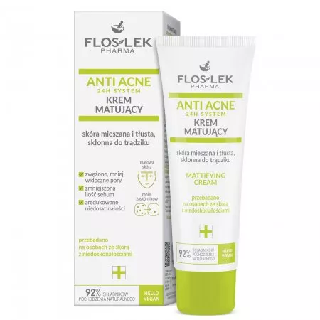Floslek Anti-Acne 24h System krem matujący 50ml
