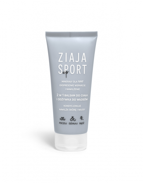 Ziaja Sport, 2w1 balsam do ciała i odżywka do włosów, 200ml