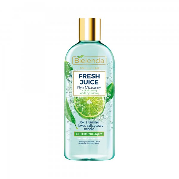Bielenda Fresh, detoksykujący płyn micelarny, Limonka, 500ml