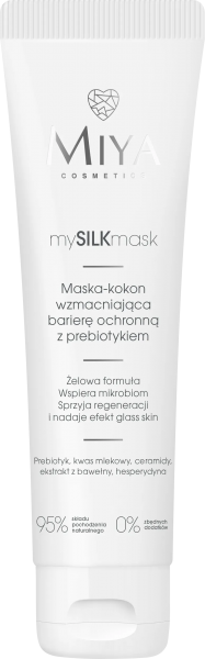 Miya Cosmetics mySILKmask, maska-kokon z prebiotykiem do twarzy, 60ml