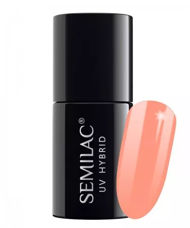 Semilac, lakier hybrydowy, 7ml, 132 Orange Lollipop