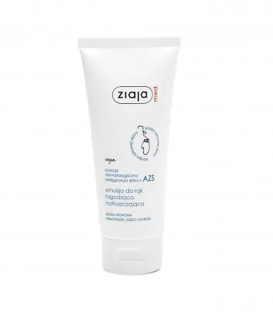 Ziaja Med Kuracja dermatologiczna-skóra z AZS, emulsja do rąk łagodząca natłuszczająca, 100ml