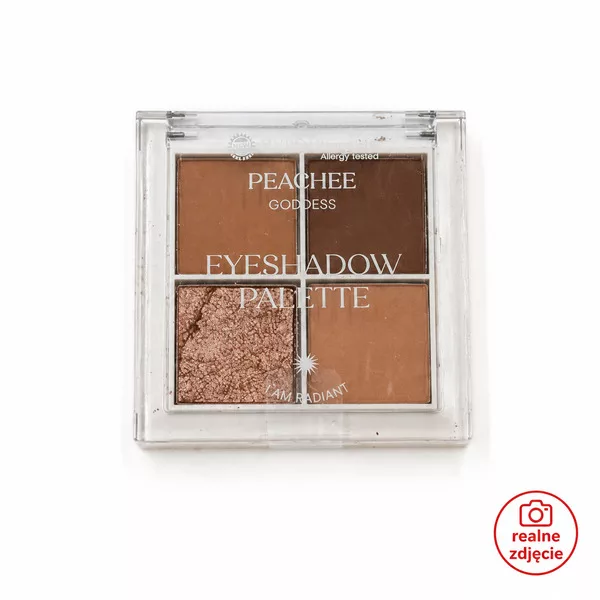 Bell HYPOAllergenic x Peachee, hypoalergiczna paletka cieni do powiek, 01, 9g - ukruszony cień