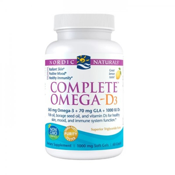 Nordic Naturals Complete Omega-D3 suplement diety 60 kapsułek