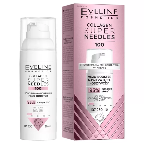 Eveline Cosmetics Collagen Super Needles 100 mezo-booster nawilżająco-odżywczy 50ml