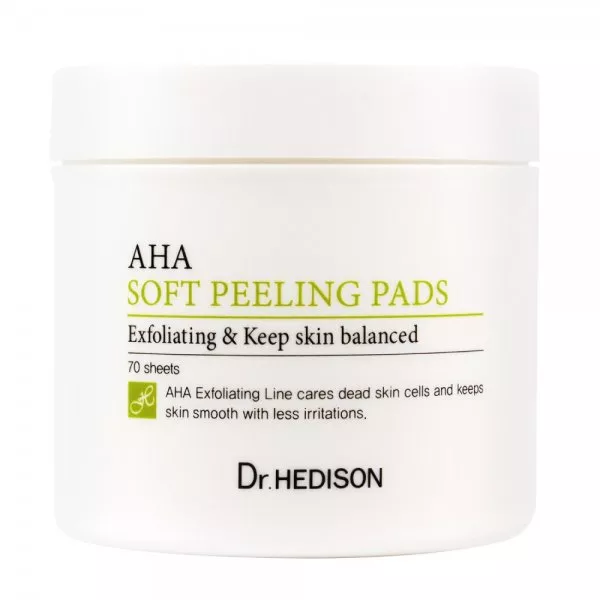 Dr. Hedison AHA Soft Peeling Pads złuszczające płatki do twarzy 70szt