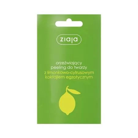 Ziaja Limonka, peeling do twarzy limonkowo-cytrusowy, 7ml
