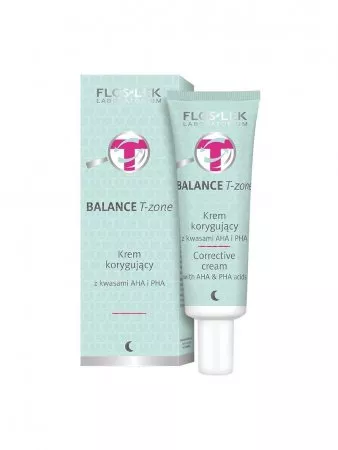 FlosLek Balance T-Zone krem korygujący z kwasami AHA i PHA 50ml