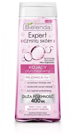 Bielenda Expert Czystej Skóry Kojący Płyn Micelarny 3w1, 400ml