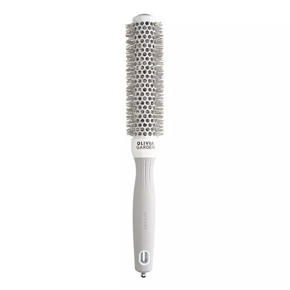 Olivia Garden Expert Blowout Speed Wavy Bristles, szczotka do suszenia włosów, White&Grey 25mm