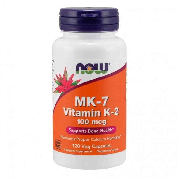 Now Foods MK-7 Vitamin K-2 100mcg suplement diety 120 kapsułek