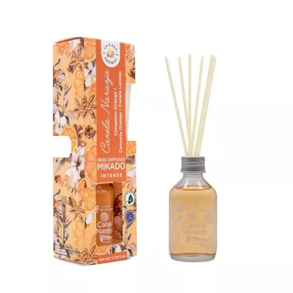 La Casa de los Aromas Mikado Intense patyczki zapachowe Cynamon i Pomarańcza 100ml