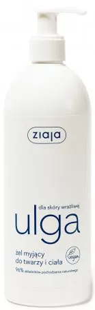 Ziaja Ulga, żel myjący do twarzy i ciała, 400ml