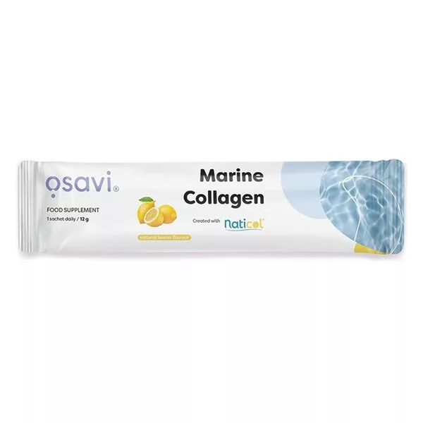 Osavi Kolagen Rybi z Dzikiego Dorsza suplement diety w proszku Cytrynowy 12g