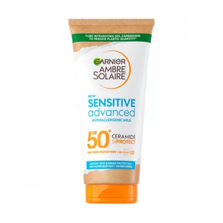 Garnier Ambre Solaire Sensitive Advanced hipoalergiczne mleczko ochronne do ciała SPF50+ 175ml