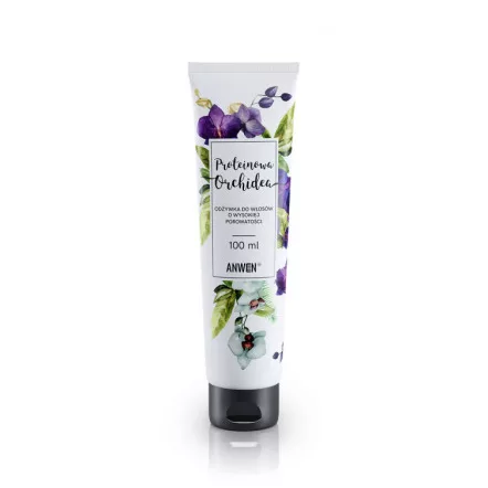 Anwen, odżywka do włosów o wysokiej porowatości, Proteinowa Orchidea, 100ml - data ważności (1.09.2026)