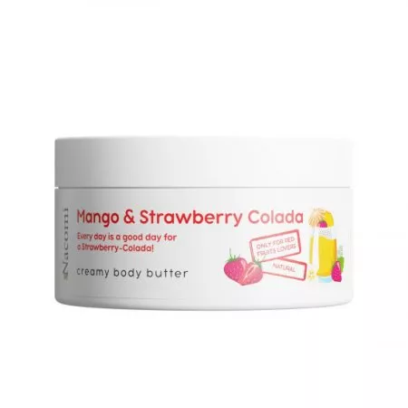 Nacomi, masło kremowe do ciała, Mango z truskawcoladą, 100ml