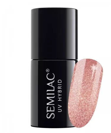 Semilac, lakier hybrydowy, 7ml, 094 Pink Gold