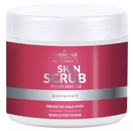 Farmona Professional Skin Scrub, Peeling do ciała i stóp, PEONY ESSENCE, 500g